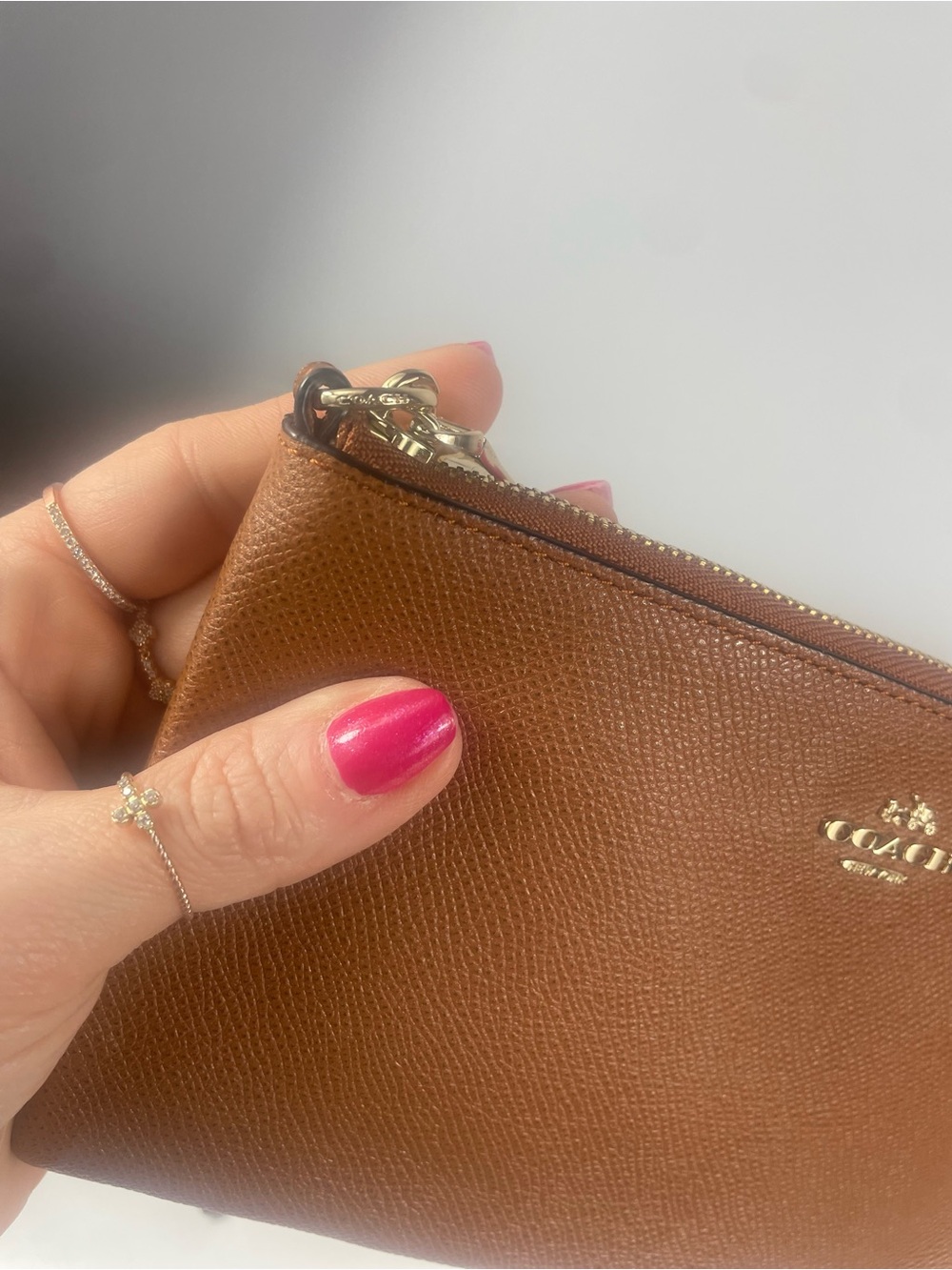 Coach Kylie Textured Leather Crossbody - Picture 11 of 12